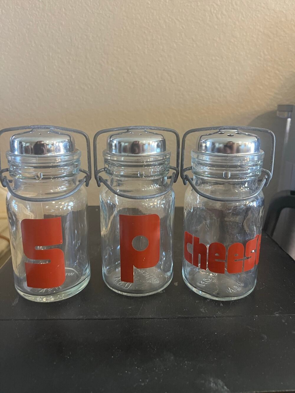 Vintage MCM Wheaton Glass Shaker Set 5.5”
